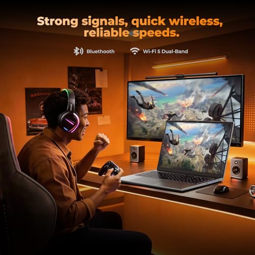Image of 2026 Flagship 15.6 inch Gaming Laptop | AMD Ryzen 7 6800H | 32GB DDR5 RAM | 1TB NVMe SSD | 8C /16T Up to 4.7GHz | Wins 11 Pro | Backlit Keyboard Fingerprint | Lightweight 3.5lb | 2-Year Warranty