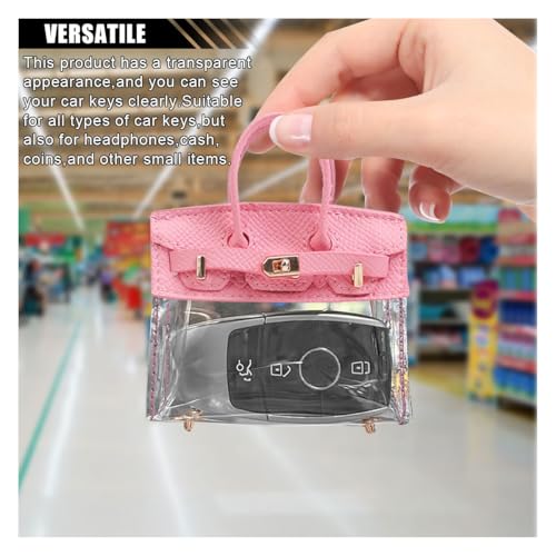 image for smilfuy Mini Creative Car Key Case, Small Transparent Handbag Key Hold
