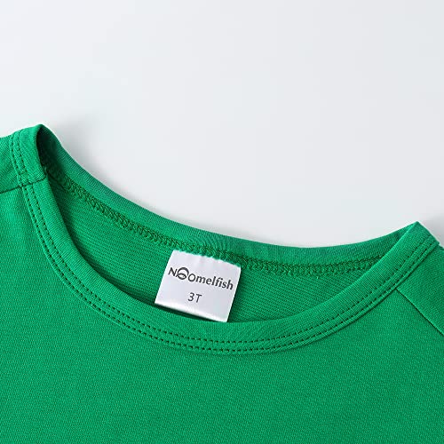 Image of Noomelfish Girls Short Sleeve Heart Pocket T-Shirts Casual Cotton Tee Tops Blouse (5-12 Years)