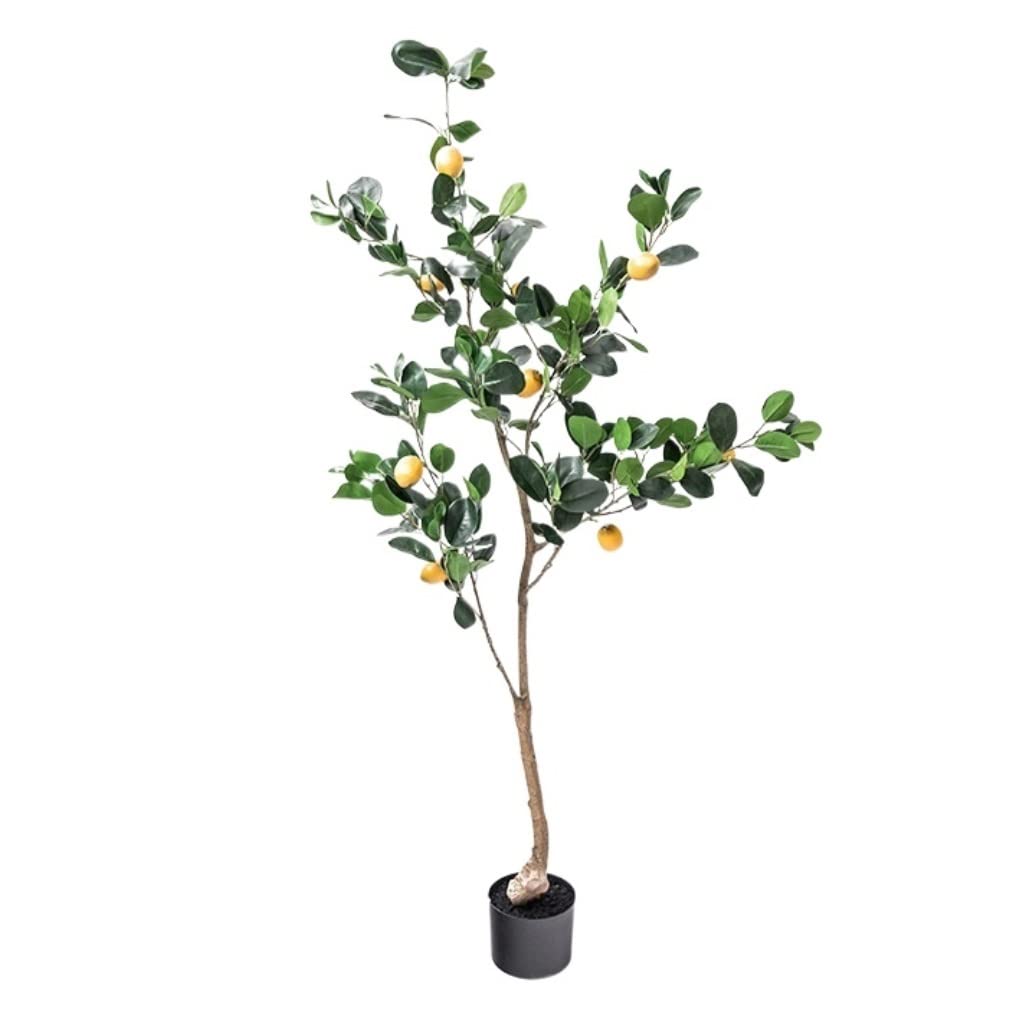 AYCDL Artificial Tree Plants Artificial Lemon Trees In Pots, Artificial Tree Fake Plant For Home House Office Garden Indoor Outdoor Decor Decoration Artificial Tree,B-140cm,B-140cm