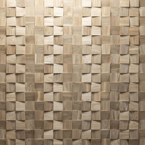 Wooden Wall Design model Dominus - Revestimiento de pared de madera de roble natural con aspecto 3D (1 m2)
