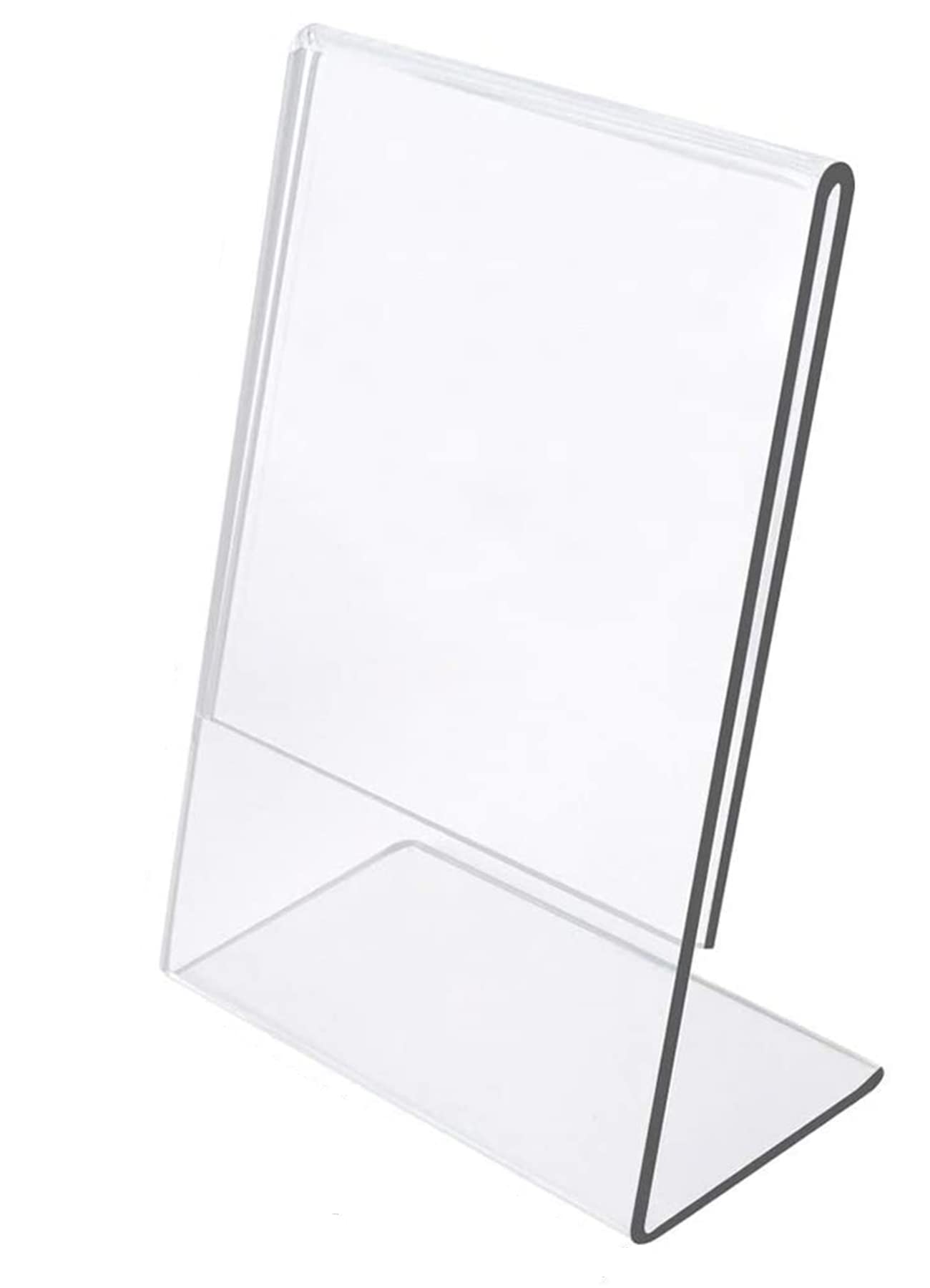 Parikshit Sublimation Acrylic QR Code scanner stand holder for shop table qr card cover frame flyer sign paper holder acrylic display stand for A6 Size 6x4 6/4 Inch