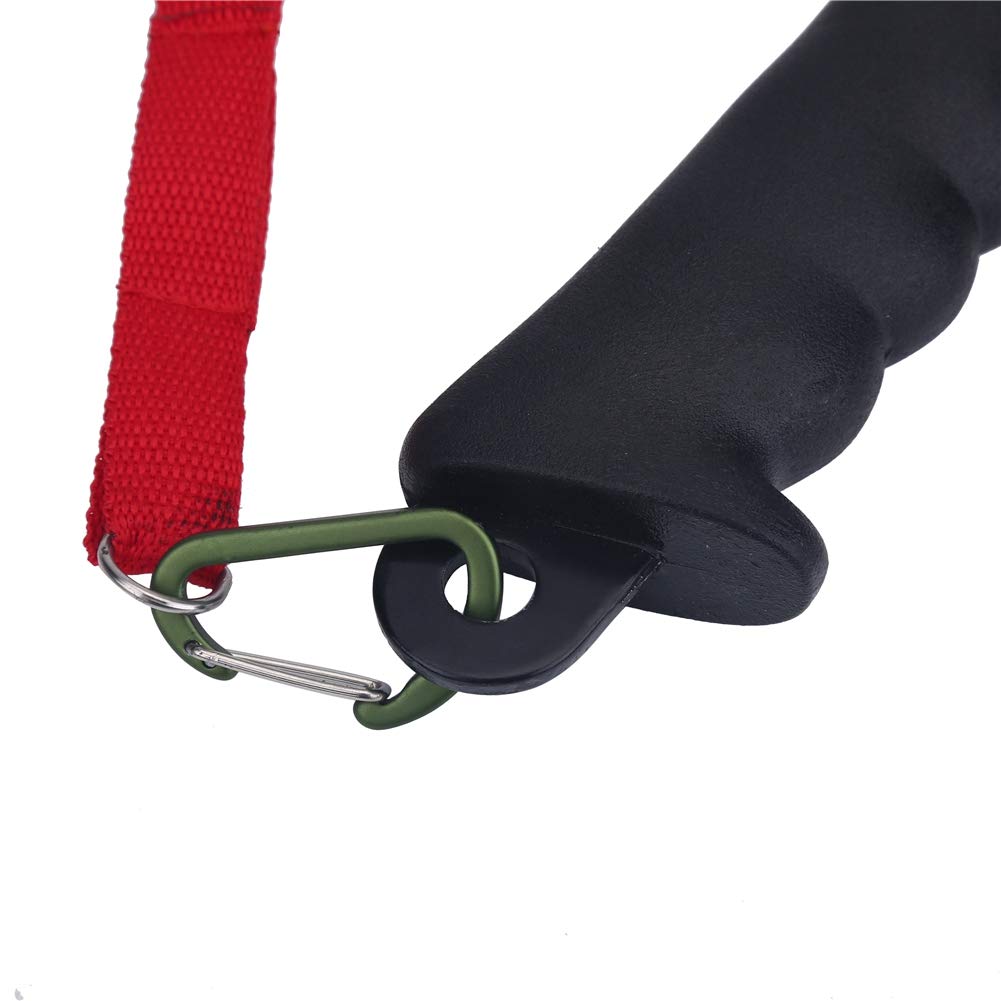 Dioche Camping Hammer aus Stahlguss mit Heringauszieher - Hochfester Hammerkopf und ergonomischer Gummigriff für perfekten Halt Ideal Camping, Outdoor-Aktivitäten Zeltaufbau Schwarz, 1,7 Pfund, 32x11