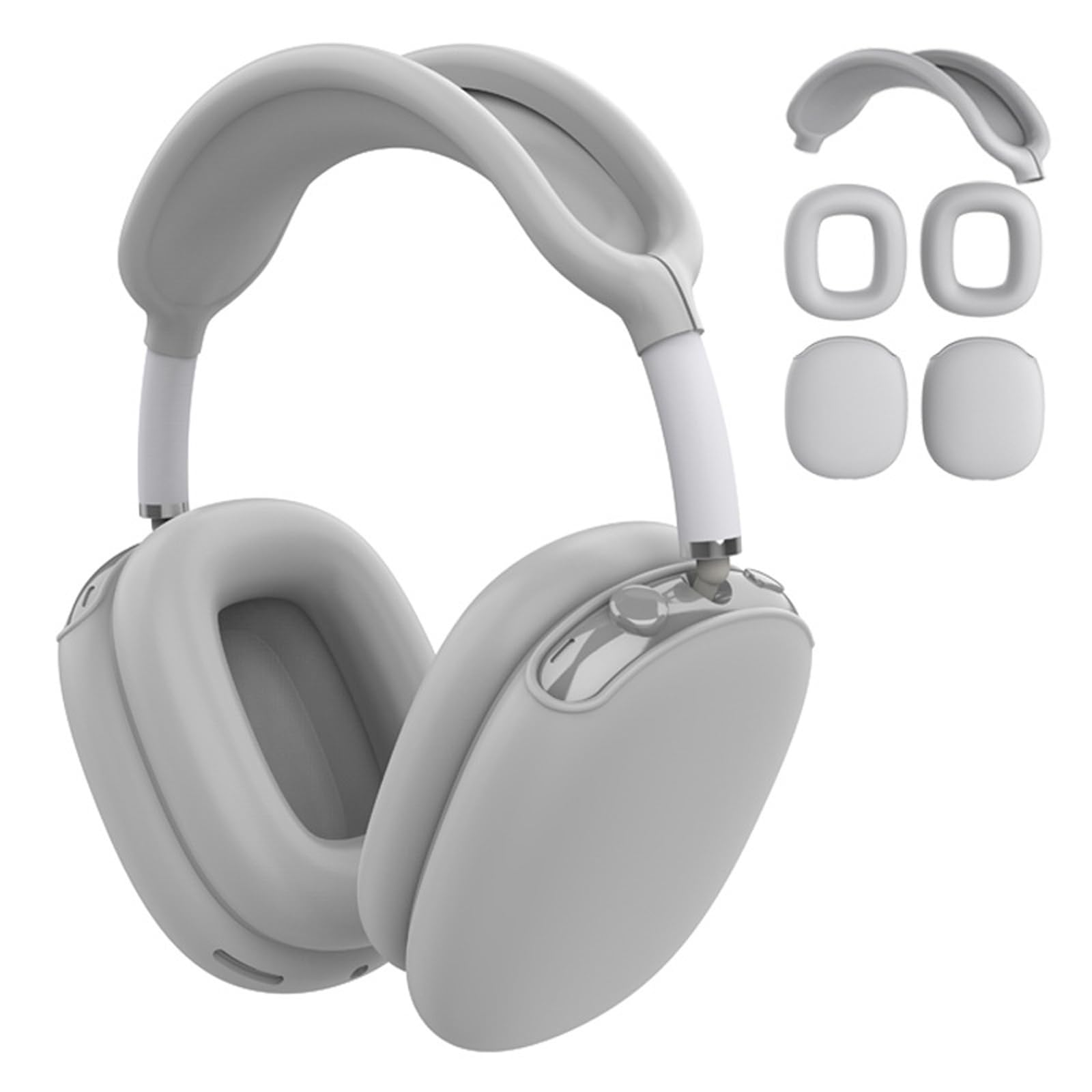 Tsophreniq Protective Sleeves for Headphones Featuring AntiScratch Materials Earpads Cover Headband Cover Sleeves Silicone Case