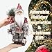 Enanal Santa Claus Figurine, 14inch Standing Christmas Santa Claus with Kerosene Lamp and Sack for Christmas Indoor Home Decoration Xmas Gift Party Table Shelf Ornament