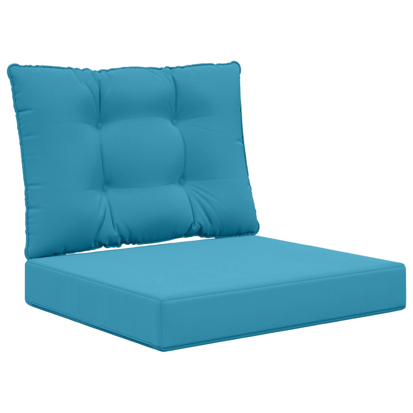 Coussin de canapé d'extérieur bleu roi 60x50 cm lot de 2 lavables