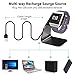 KIMILAR Compatible with Ionic Charger Dock Stand Station, Replacement Charging Cradle Adapter Holder with 3 ft USB Charging Cable Accessories for Ionic Smart watch (Can Charger with Case on), Black
