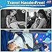 JiggyBox Toddler Travel Airplane Bed - Airplane Seat Extender for Kids with Side Pockets, Kids Airplane Travel Essentials, Airplane Must Have for Toddlers, Baby Portable Plane Bed Foot Rest for Flight
