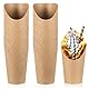 50 Stück Kraftpapier Becher, 12oz Candybar Becher, für Bubble Waffeleisen Tüten, Kraftpapierbecher, Pommestüten, Snacktüten für Partys Pommes Popcorn Eiscreme Fingerfood Snackbecher