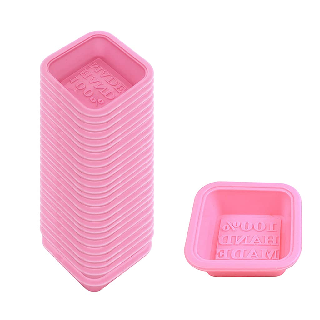 PANGBOER 25 Pcs for Creative Soap Making Silicone Mold Multifunctional Crystal Epoxy Resin Casting Mold for Chocolate Christmas Resin Casting Silicone Ashtray