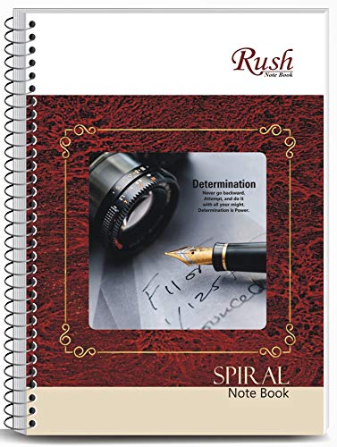 Image of RUSH NOTE BOOKS Spiral A4 Size Unruled notebooks 400 Pages (Pack of 4)(Pen Print)