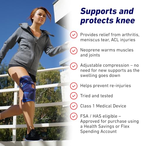 Neo-G Knee Support Open Patella - Knee Brace For Arthritis, Joint Pain Relief, ACL, Meniscus Tear, Runners Knee, Walking, Running - Knee Supports for Joint Pain Men and Women - Adjustable - Image 2