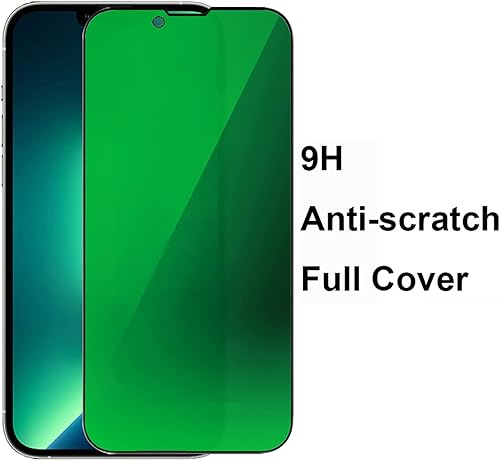 Miniatura 8 de 2 piezas de espejo de vidrio templado anti-azul de privacidad protector de pantalla anti-espía película antiespía compatible con iPhone 14