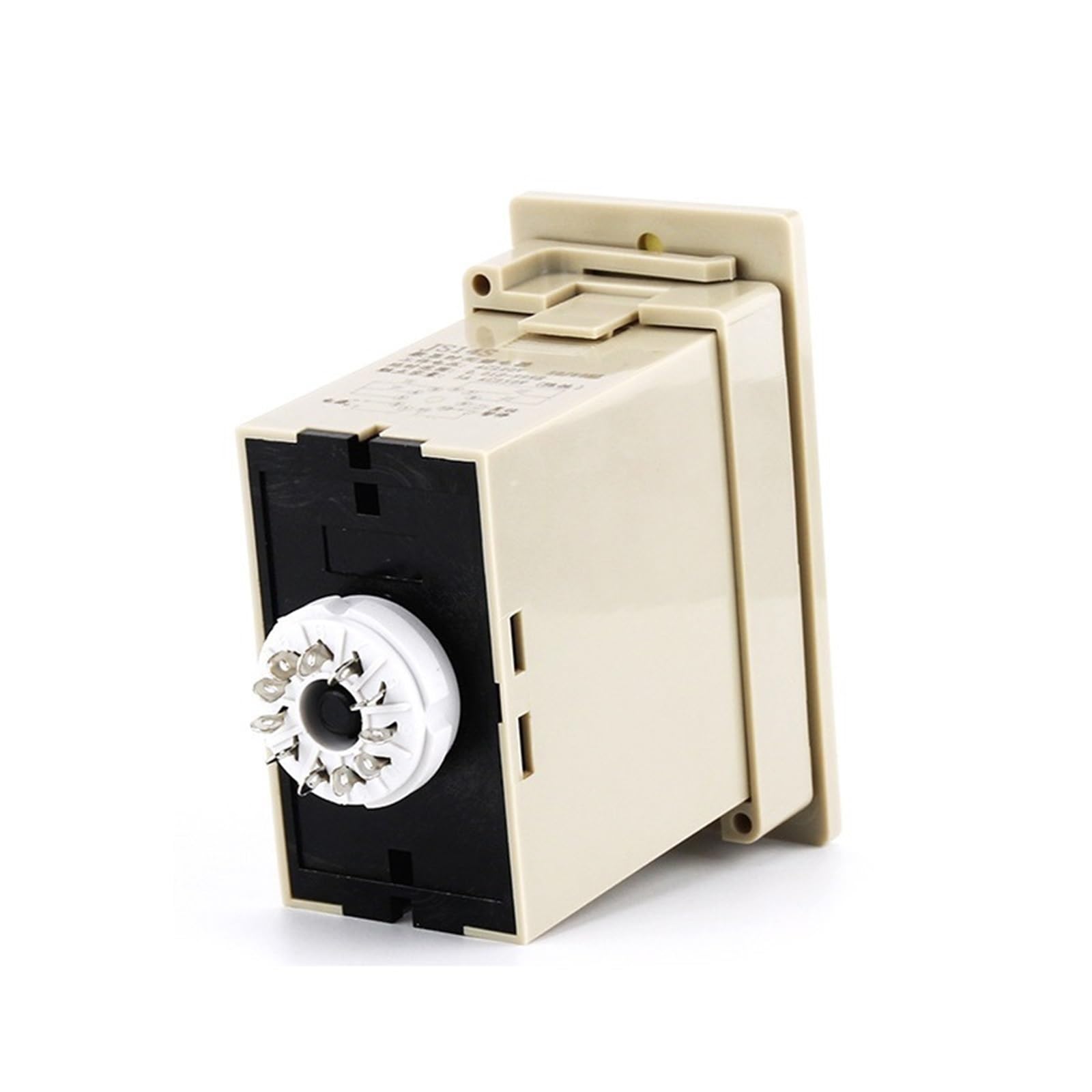 Relè temporizzato JS14S AC 220V 380V Temporizzatore ritardato 0,01s-999H DPDT Temporizzatore Digitale programmabile con Base Presa (Size : AC380V)
