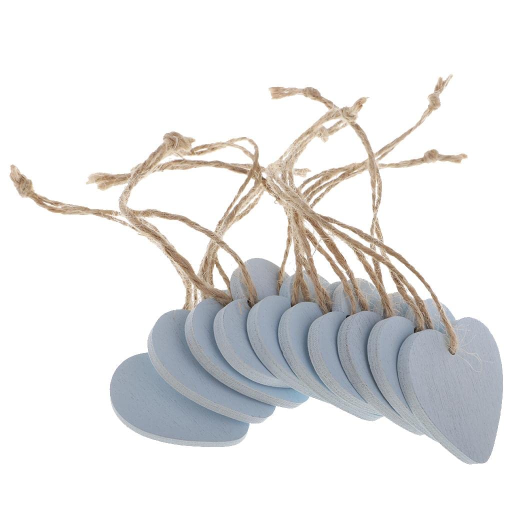 CALANDIS™ 60 Pieces Painted Wood Heart Tags Hanging Craft DIY Home Decor | Wooden Pieces | Crafting Pieces | Multi-Purpose Craft Supplies-image-9