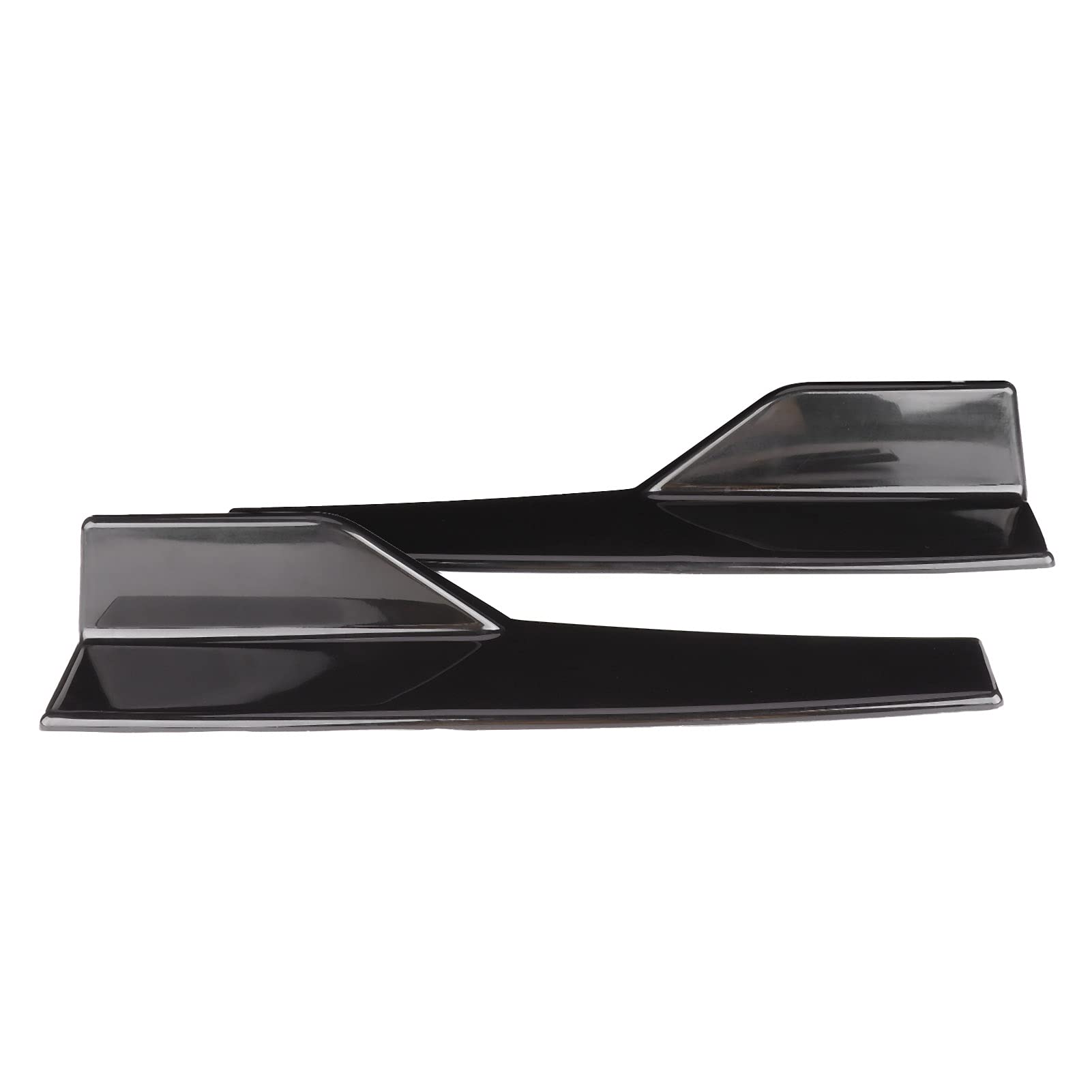 Divisore a bilanciere per minigonne laterali universale, spoiler laterale per auto, kit carrozzeria aerodinamico nero lucido per un look esterno sportivo, in materiale ABS 17,7 x 3