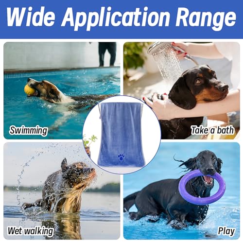 QYRDBGY Hunde Handtuch, 3 Stück Handtuch Hund 75 x 35cm Mikrofaser Hundehandtuch Extra Saugfähig Handtücher Hund für Kleine Mittelgroße Große Hunde Oder Andere Haustiere