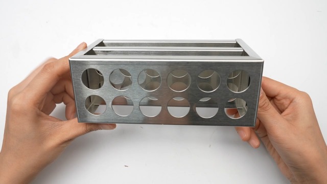 Support Tubes à Essai En Acier Inoxydable TOPBATHY - Rack Laboratoire 17mm