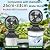 Gemce Portable Misting Fan, 30,000mAh Rechargeable Battery Powered, 4 Wind Speeds & 4 Misting Levels, Outdoor Cooling Fan for Patio, Camping, Compatible with 10-13in Water Bucket(Not Included)