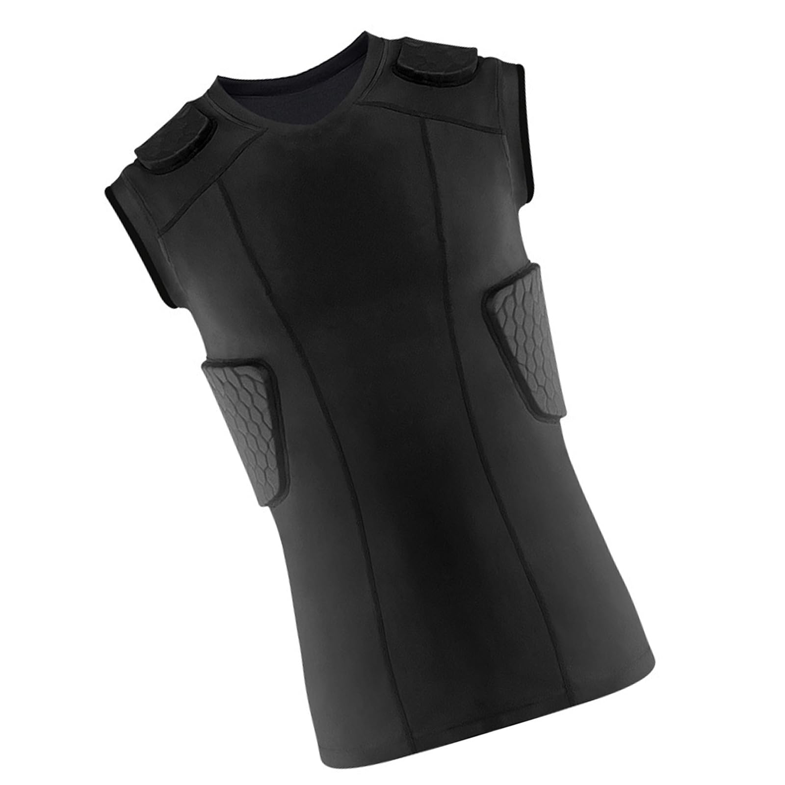 Gepolstertes Hemd Schutzausrüstung Für Baseball Fußball Rippenschutz Rückenschutz Basketball Gepolstertes Kompressionsshirt