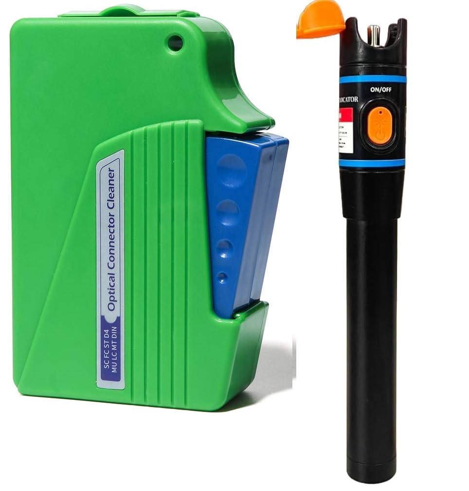 Techtest 10mw Visual Fault Locator 10km Fiber Optic Cable Tester Meter Universal Connector Fc/sc/st Adapter Pen for Catv Telecommunications with Ftth Fiber Optical Connector Cleaner Over 550 Cleans (B0DG5BH9M6) Amazon Price History, Amazon Price Tracker