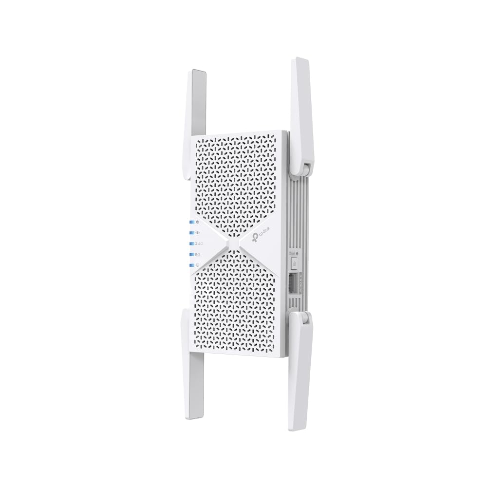 TP-Link RE405BE Wi-Fi 7 WLAN Verstärker Repeater(5764 Mbit/s 5GHz, 688 Mbit/s 2,4GHz, MLO, 2,5G-Port, EasyMesh, kompatibel mit Allen WLAN-Routern inkl. Fritzbox) | WLAN-Signalverstärker. Ethernet-Anschluss. EasyMesh kompatibel WPS-Taste für einfache Einri