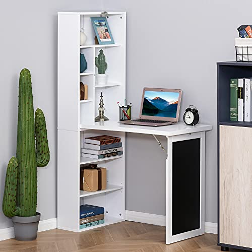 Wall-Mounted Desks vs. Foldable Desks: Which is Best for Your Space? 3 HOMCOM Wall Mounted Computer Desk