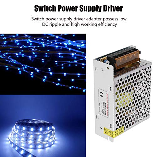 Image of AC to DC Converter, Aluminum Alloy Switch Power Supply Driver Adapter, DC24V LED Screen Strip Light 3D Printer Power Supply(S-72-24（24V /3A /72W）AC100-240V)