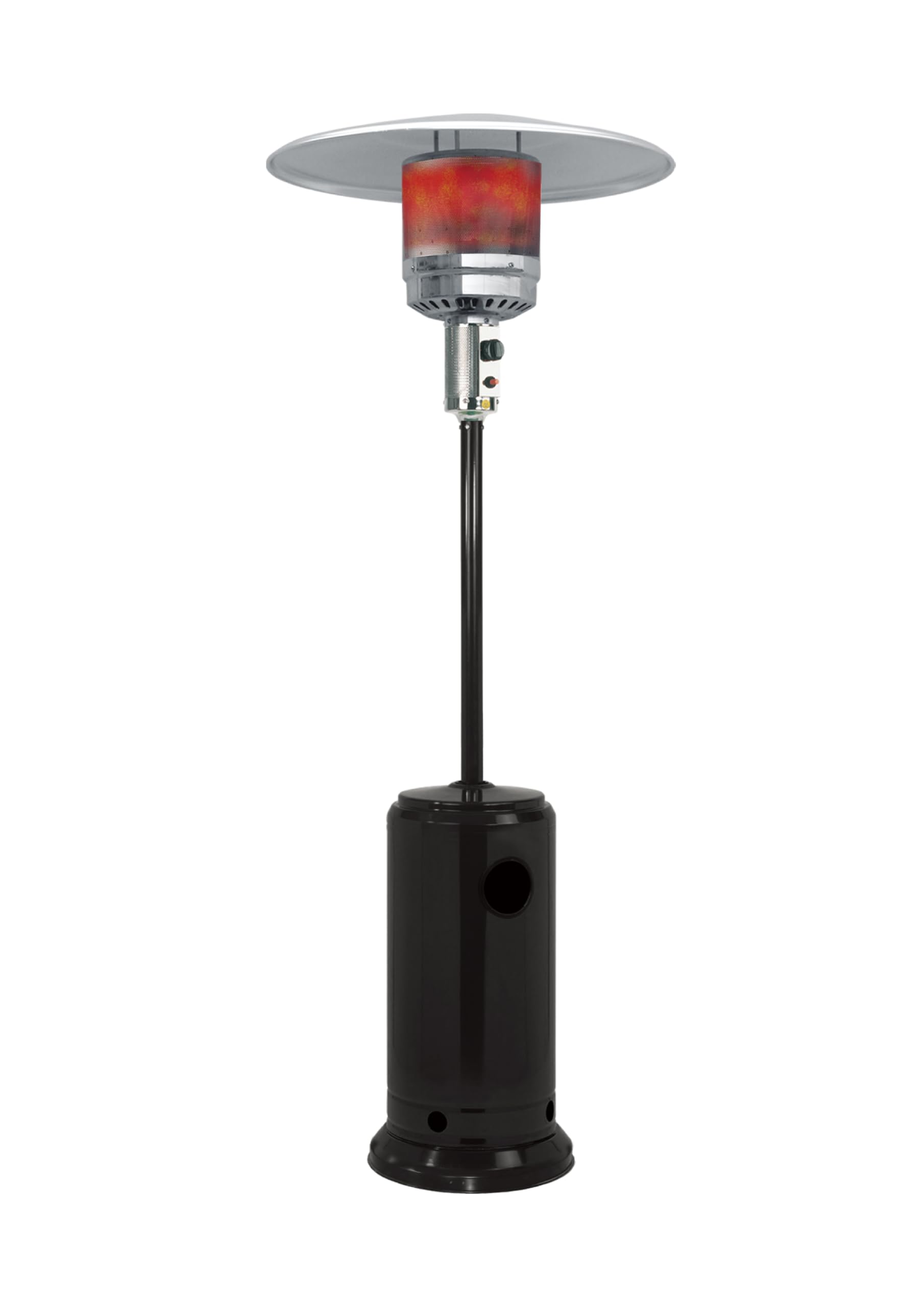 Dr. C Stufa a Gas da Esterno Fungo Nera 13 kW h 224 cm