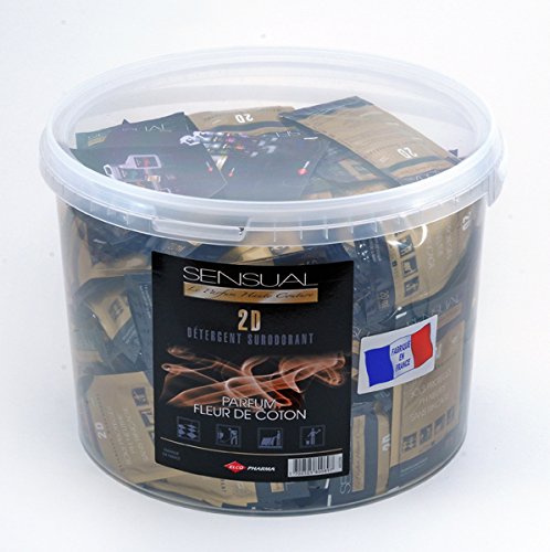Détergent surodorant SENSUAL 2D Fleur de coton doses 20mL Contact Alimentaire - Colis de 250