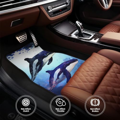 Alfombrillas universales de coche decorativas de orca para camión y SUV 5