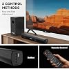 Home Theater Sound Bar Subwoofer, Sound Bar Bluetooth Surround Speakers, TV Speakers Sound Bars Bluetooth Hdmi(ARC) Optical Coaxial AUX USB 2.1ch Home Audio Sound System TV PC Wall MountS, Black