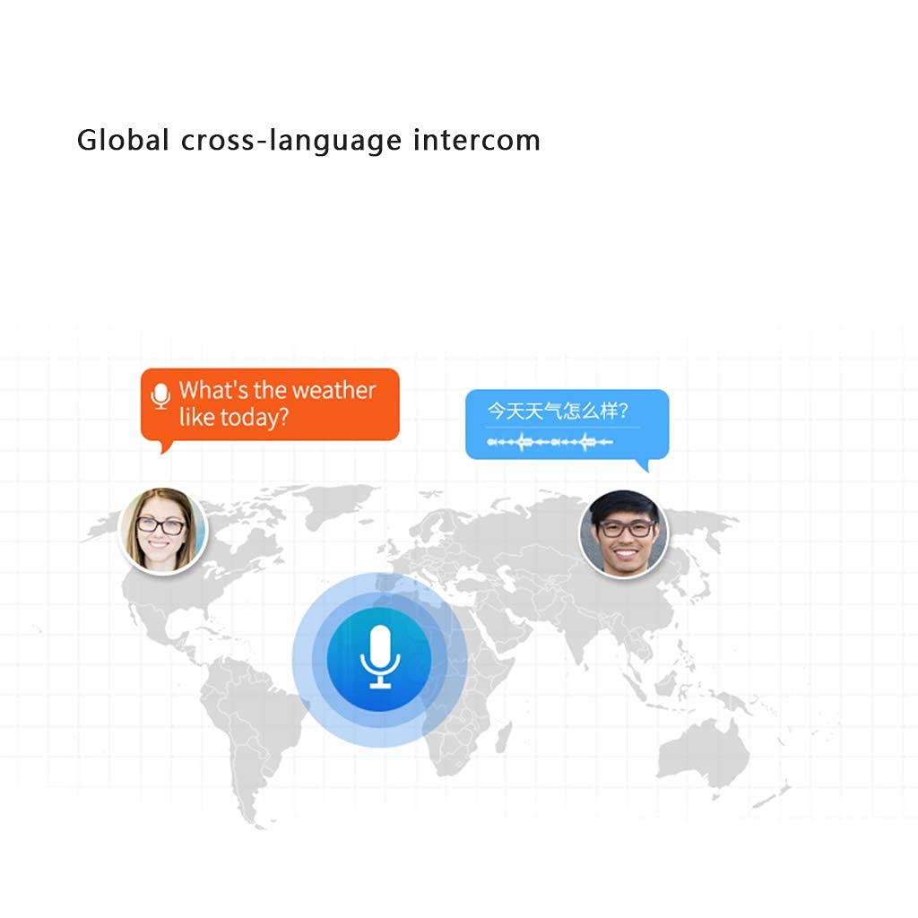 Dispositivo traductor de idiomas, compatible con 8 idiomas de traducción sin conexión, la voz se puede convertir en texto, familia de dispositivos traductores sin conexión Comfortable anniversary