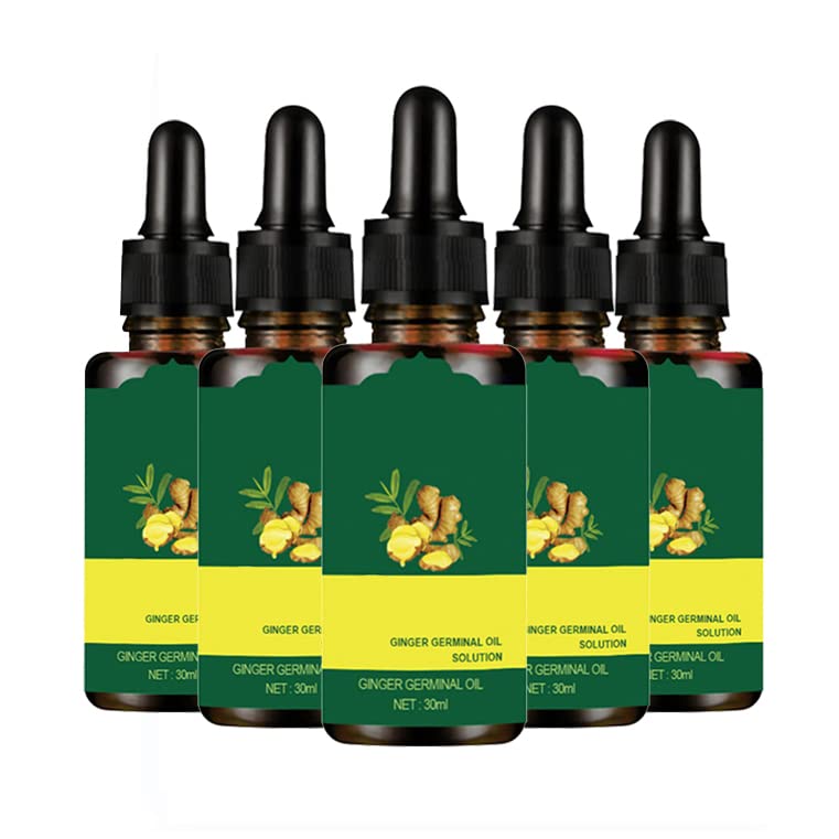 Sérum de Croissance de Cheveux, Huile Germinale de Gingembre, Perte de Cheveux et Cheveux Effiler Traitement, Sérum de Cheveux, Favorise la Pousse des Cheveux Plus épais, Anti Chute Cheveux