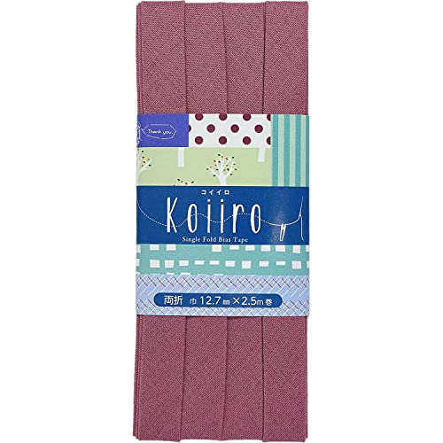 CAPTAIN88 キャプテン Koiiro コイイロ バイアステープ 両折 12.7mm幅×2.5m巻 #3 ピンク系 CP189