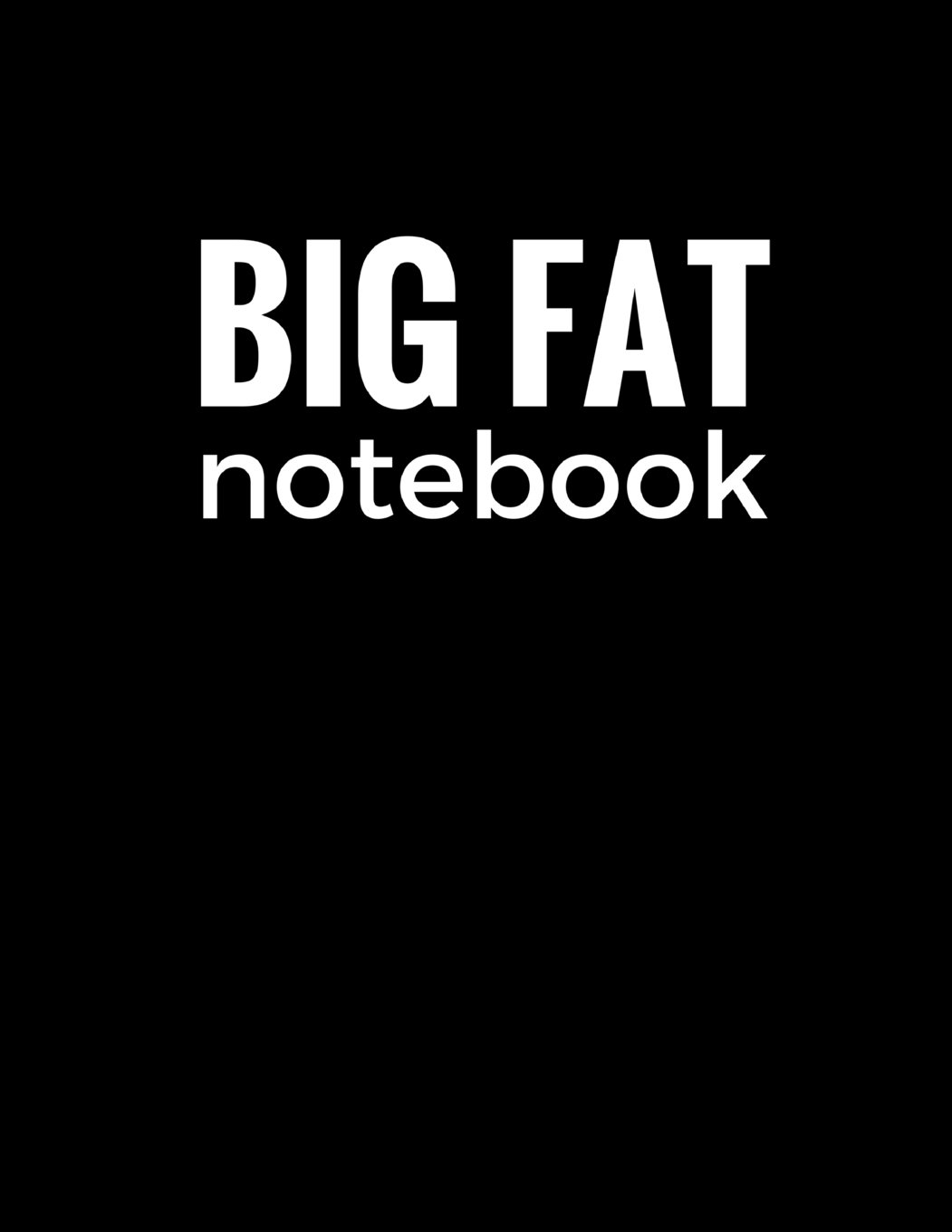 Grand cahier ligné extra large de 600 pages noir pour carnet de notes et journal