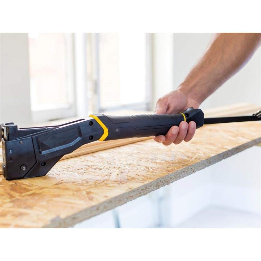 Stanley Fmht81394-9 Marteau Agrafeur Haute Capacite Gamme FatMax + 1000 Agrafes Type G 10 Mm - Résistant Et Léger - Surmoulage De La Poignée - Grande Capacité Noir