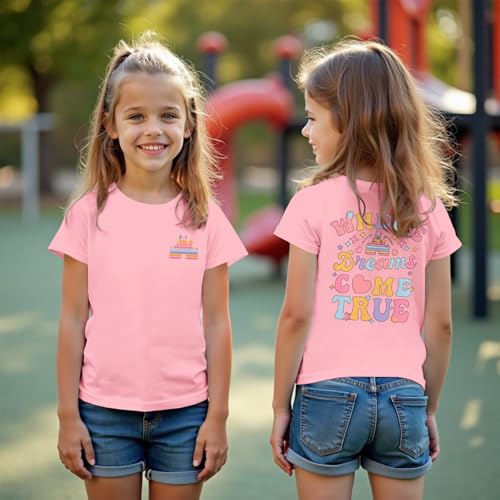 CM C&M WODRO Magic Kingdom Shirt for Kid Castle Graphic T-Shirt Girls Holiday Fairy Tale Tee Summer Casual Short Sleeve Tops2