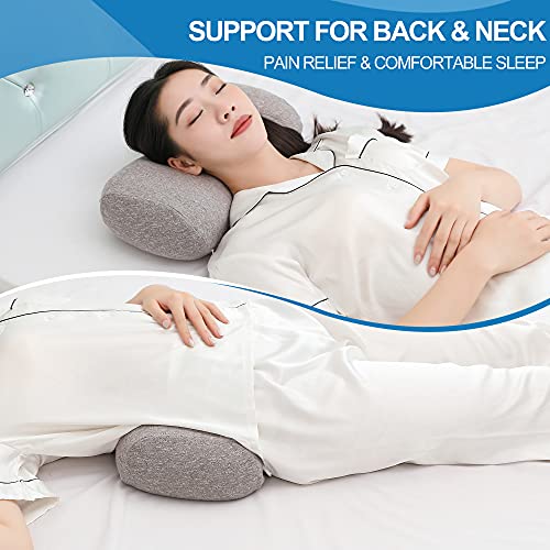 Jema Memory Foam Lumbar Support Pillow For Office Chair, Car, Bed, For Lower Back Pain Relief, Great As Lumbar Pillow, Under Knee Pillow, Leg Rest Pillow, Headrest #TOP4