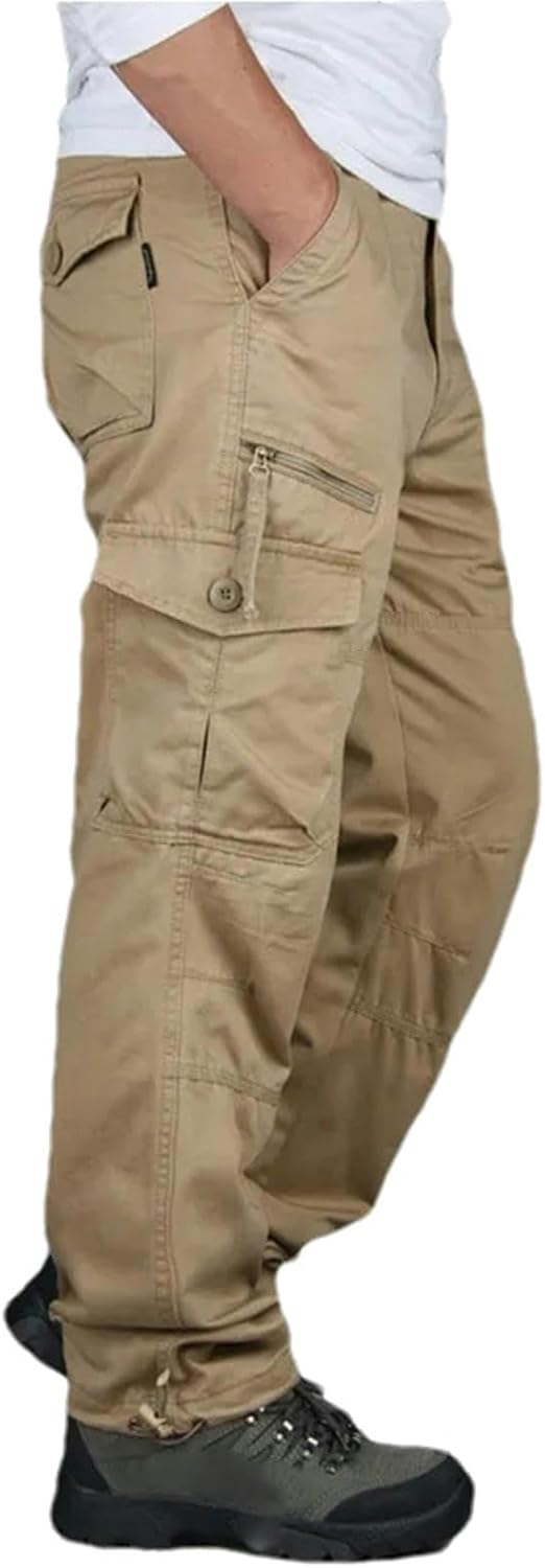 Mens Cargo Pants Casual Tactical Pants Military Army Cotton Zipper Streetwear Autumn Overalls Men Military Trousers