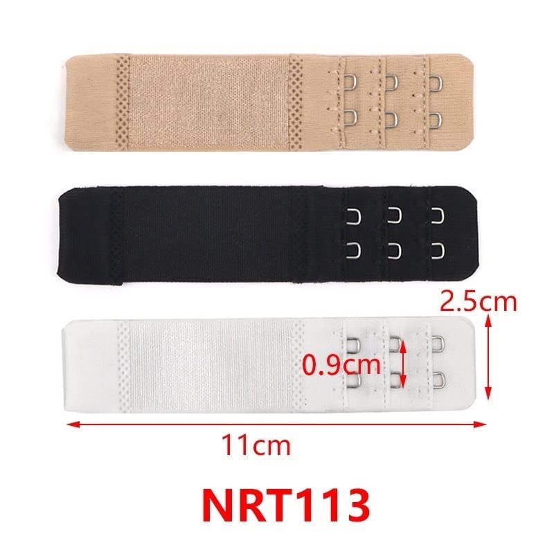 3 Extensions De Gorge Pour Soutien-gorge - Réglables, En Nylon élastique, Clip Ceinture