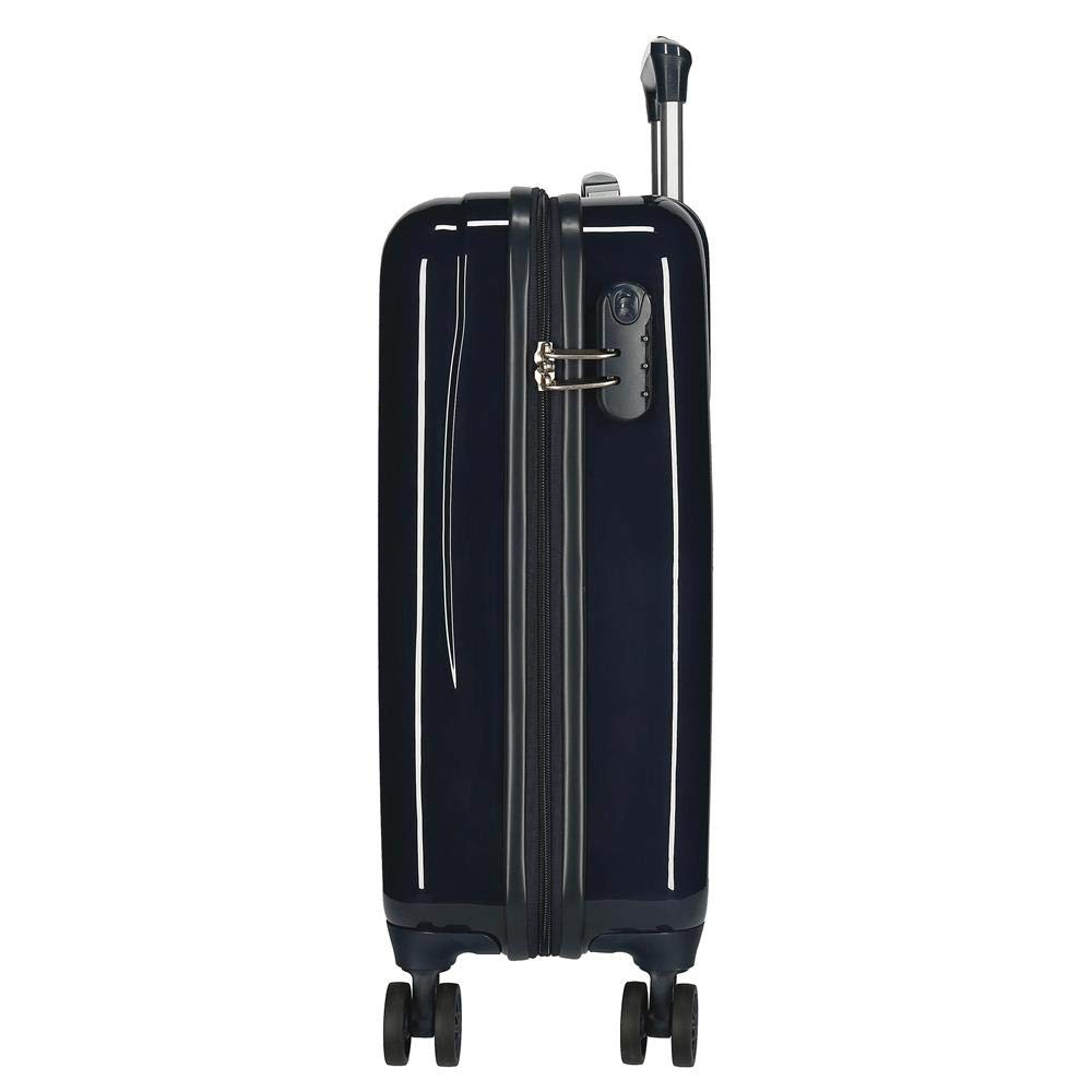 Marvel Spiderman Action Valise Trolley Cabine Bleu 37x55x20 cms Rigide ABS Serrure à combinaison 34L 2,6Kgs 4 roues doubles Bagage à main