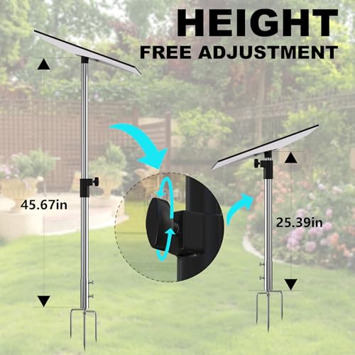 Image of Starlink Gen 3 Pole Mount Kit,Stainless Steel Ground Stand 4.6ft Adjustable