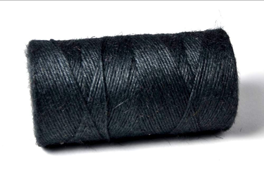 Everlasto Licorice Black 0.5Kg Spools - Coloured Jute Craft Twine Coloured String (2Mm Approx) (Licorice Black)