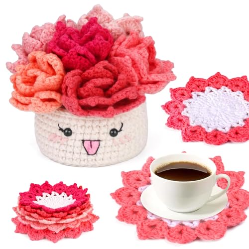 Hssugi Crochet Kit for Beginners, 6PCS Crochet...
