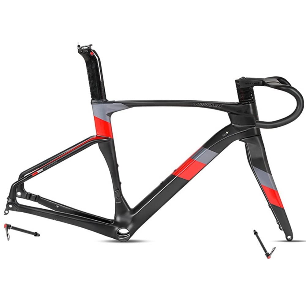 Przednie zawieszenie roweru Ramy rowerowe Hamulec tarczowy Rama szosowa z włókna węglowego Wyścigi terenowe Ukryte prowadzenie Średnica koła 700 Z przednim widelcem + zintegrowana kierownica (Rozmia