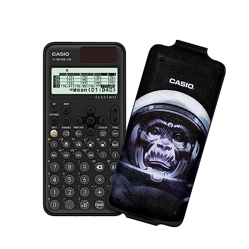 Casio FX-991DE CW ClassWiz Calculatrice Scientifique Technique avec Art-Case « Space Monkey »,...