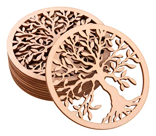 ProArts Arbre de la Vie Dessous de Verre - sous Verre en Bois Set...