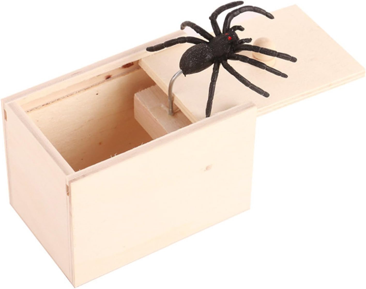 Multipurpose Lifelikes Spiders Gadget Craft Supplies Portablw for Surprises and Humorous Gifts Giving Daily Use Wood Surprises Box