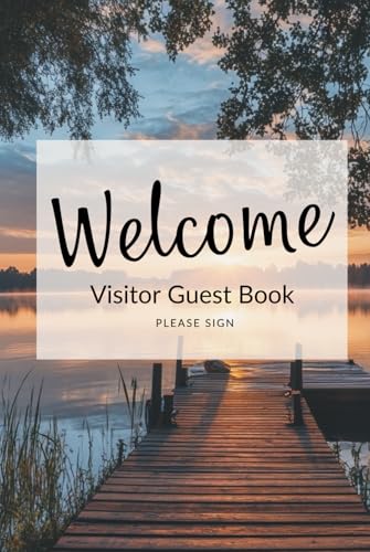 Guest Book for Vacation Rentals: Visitor Sign In Log Book for Vac...
